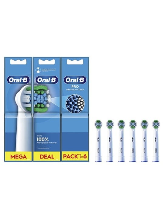 Oral B Testine di ricambio Precision Clean EB20, 6 pezzi. unisex