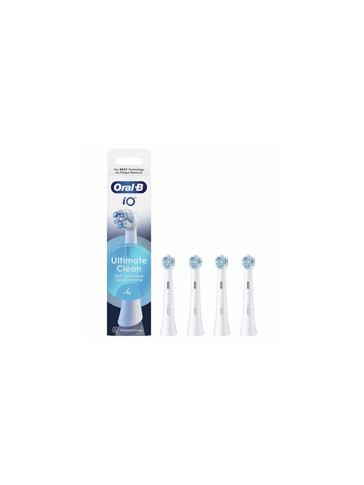 Oral B Testine di ricambio Ultimate Clean iO White 4 pezzi unisex