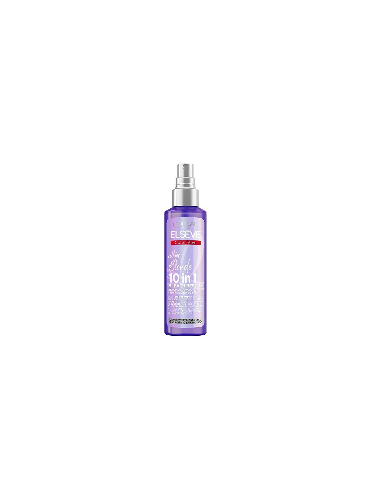 L'Oréal Paris Trattamento leave-in per capelli biondi Color Vive Purple All For Blonde 10 in 1 Spray 150ml donna