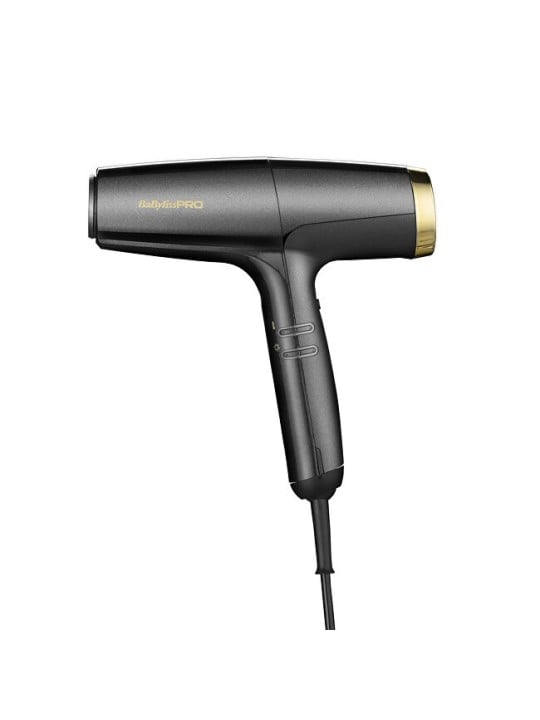 BaByliss PRO Asciugacapelli professionale ad alta velocità Falco Gray & Gold BAB8550E donna