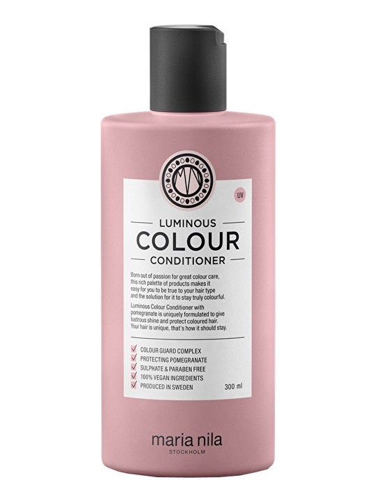 Maria Nila Balsamo Illuminante e Rinforzante per Capelli Colorati senza Solfati e Parabeni Balsamo Colorante Luminoso - Contenut
