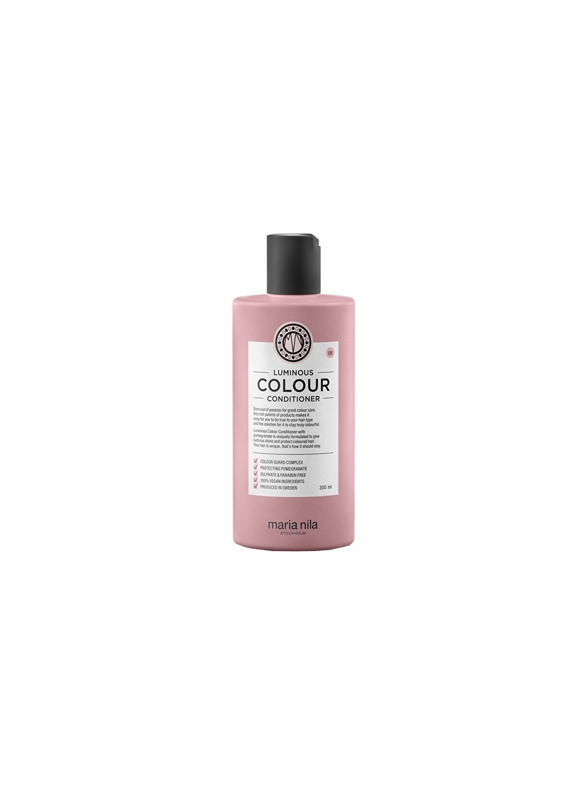 Maria Nila Balsamo Illuminante e Rinforzante per Capelli Colorati senza Solfati e Parabeni Balsamo Colorante Luminoso - Contenut