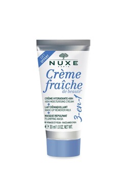 Nuxe Crema idratante, latte struccante e maschera rimpolpante 3 in 1 Crème Fraiche De Beauté Crema idratante, latte struccante e