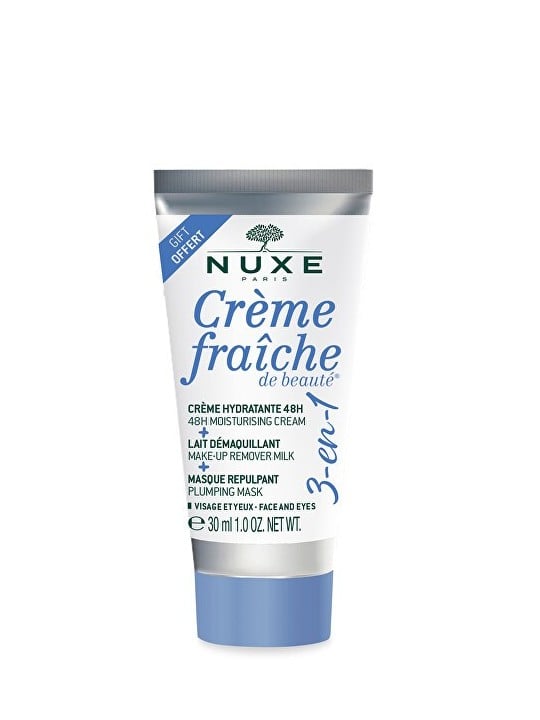 Nuxe Crema idratante, latte struccante e maschera rimpolpante 3 in 1 Crème Fraiche De Beauté Crema idratante, latte struccante e