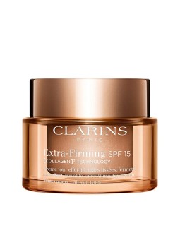 Clarins Crema rassodante quotidiana per tutti i tipi di pelle SPF 15 Crema extra-rassodante con tecnologia al collagene 50ml don