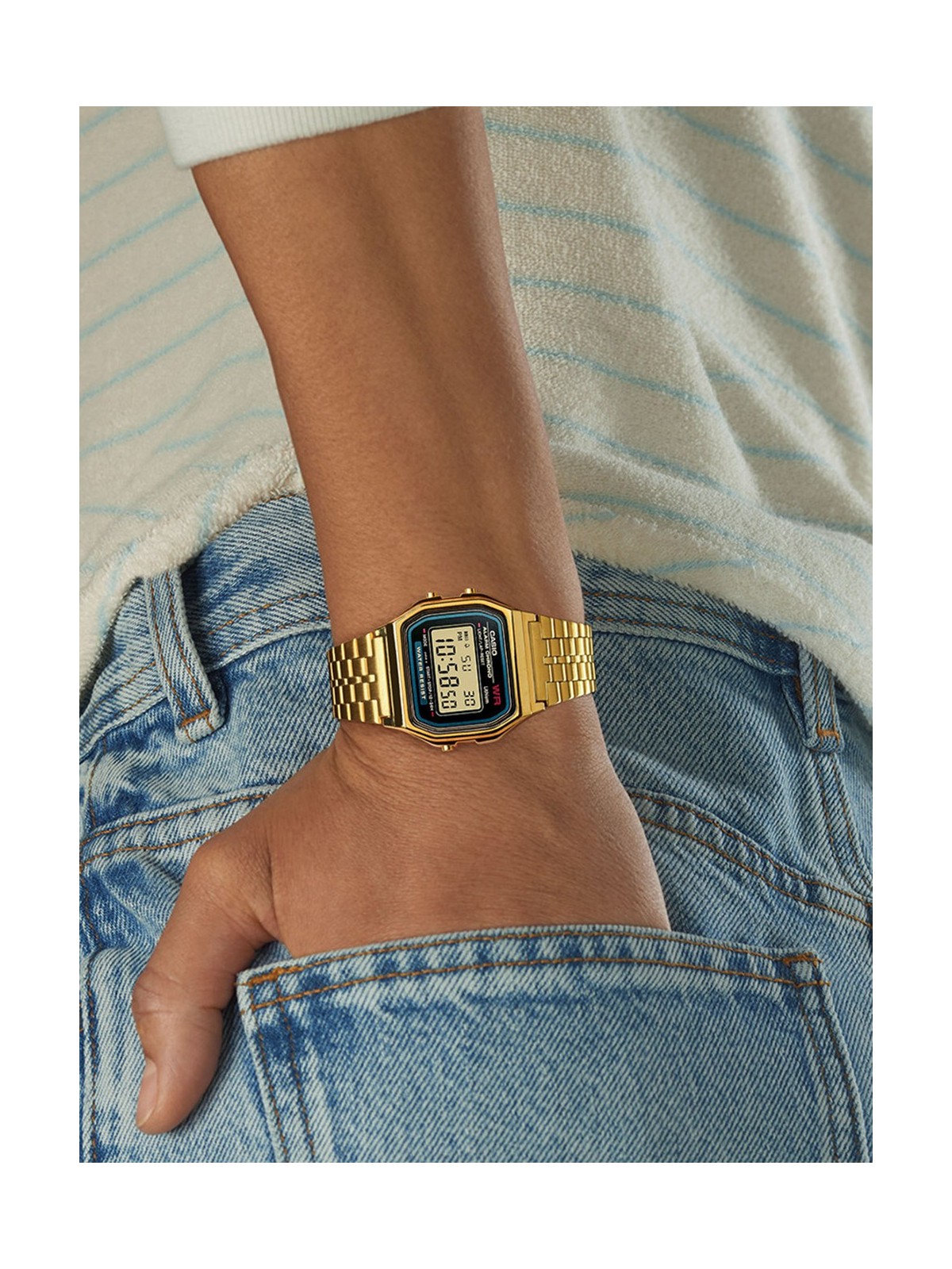 CASIO VINTAGE ICONIC, ORO-NERO