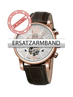 Perigaum Replacement Strap Leather P-1111 Brown without Clasp 24 mm