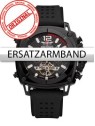 Perigaum Replacement Strap silicon P-1001 Black without Clasp 24 mm