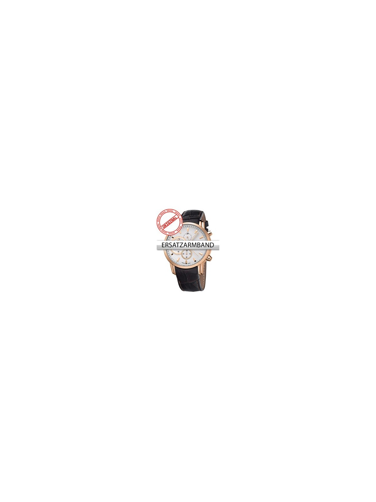 Bossart Replacement Strap Leather BW-1104 Brown Rose Clasp