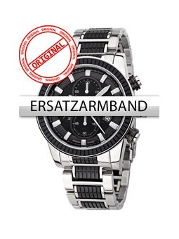 Perigaum Replacement Strap steel P-1312 Black-silver