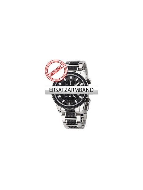 Perigaum Replacement Strap steel P-1312 Black-silver