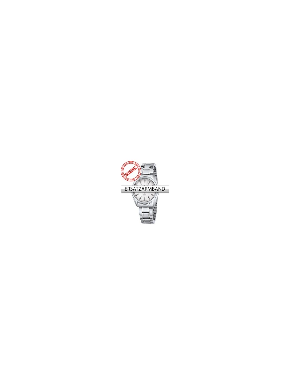 Bossart Replacement Strap steel BW-1310 Ladies Silver
