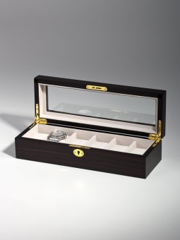 scatola orologio Rothenschild Watch Box RS-1087-6E for 6 Watches Ebony