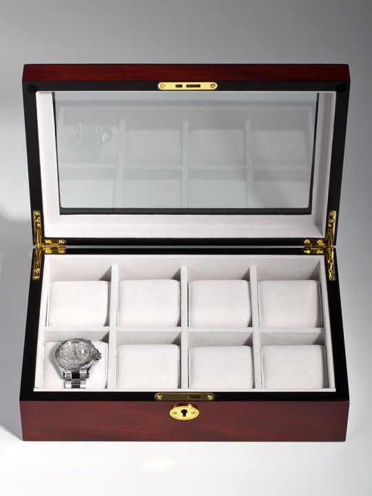 scatola orologio Rothenschild Watch Box RS-2105-8C for 8 Watches Cherry