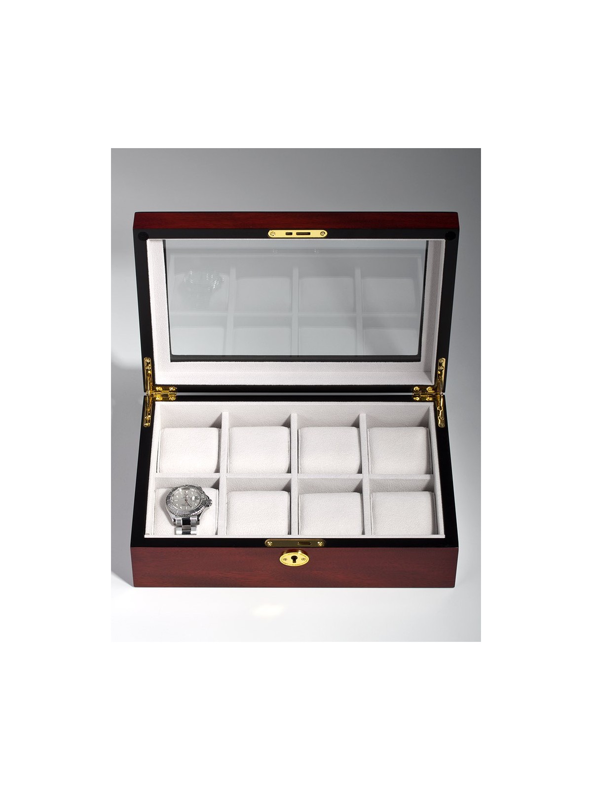 scatola orologio Rothenschild Watch Box RS-2105-8C for 8 Watches Cherry