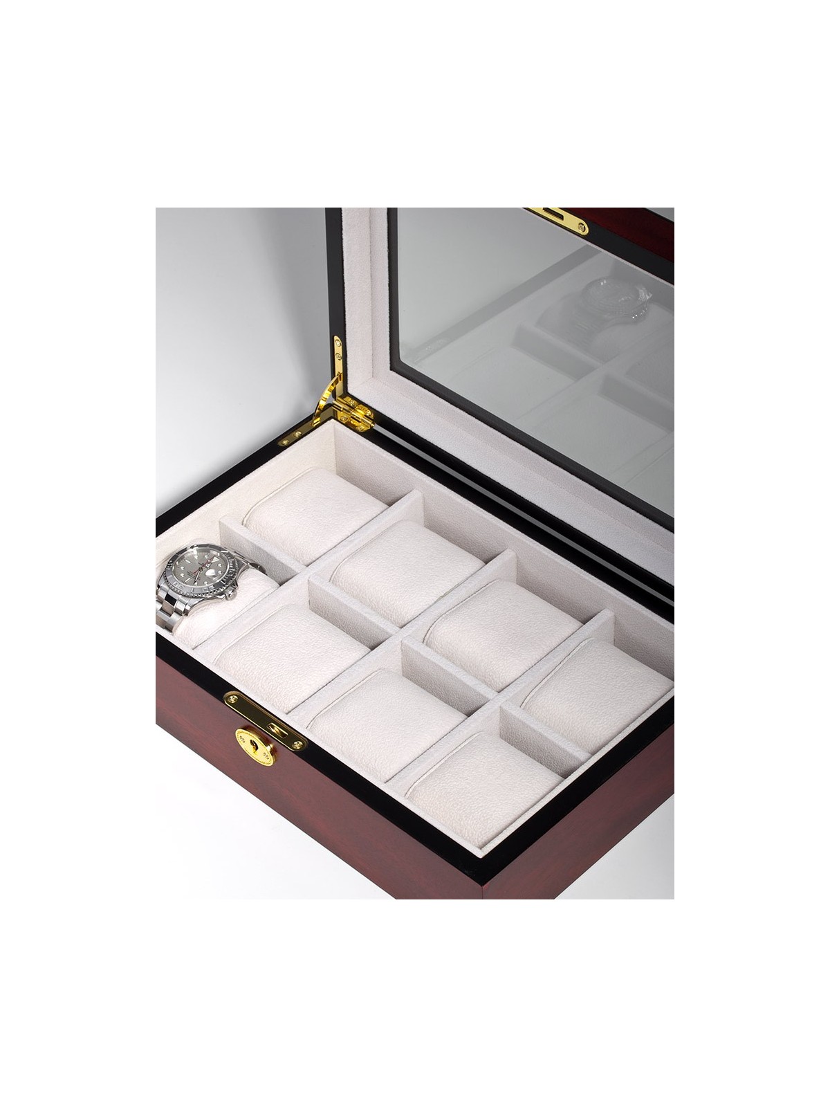 scatola orologio Rothenschild Watch Box RS-2105-8C for 8 Watches Cherry