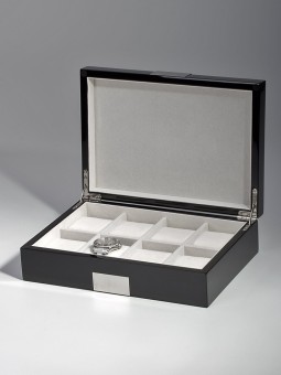 scatola orologio Rothenschild Watch Box RS-2022-8BL for 8 Watches Black