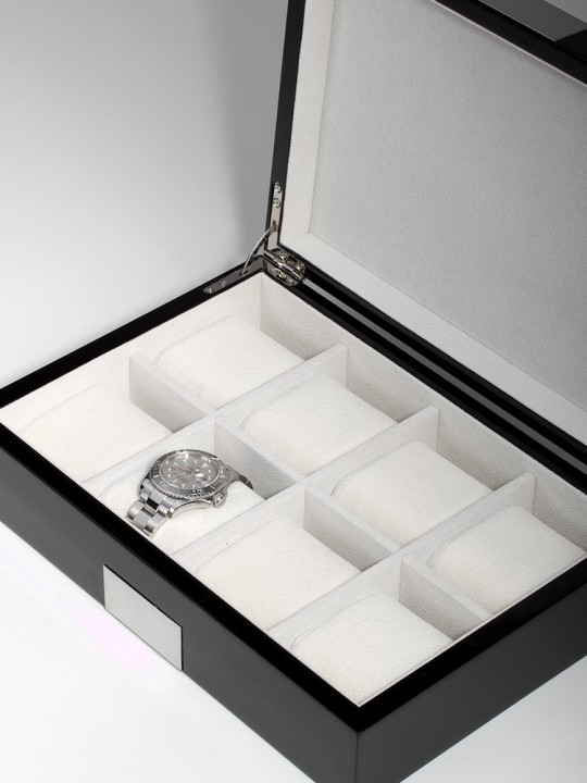 scatola orologio Rothenschild Watch Box RS-2022-8BL for 8 Watches Black