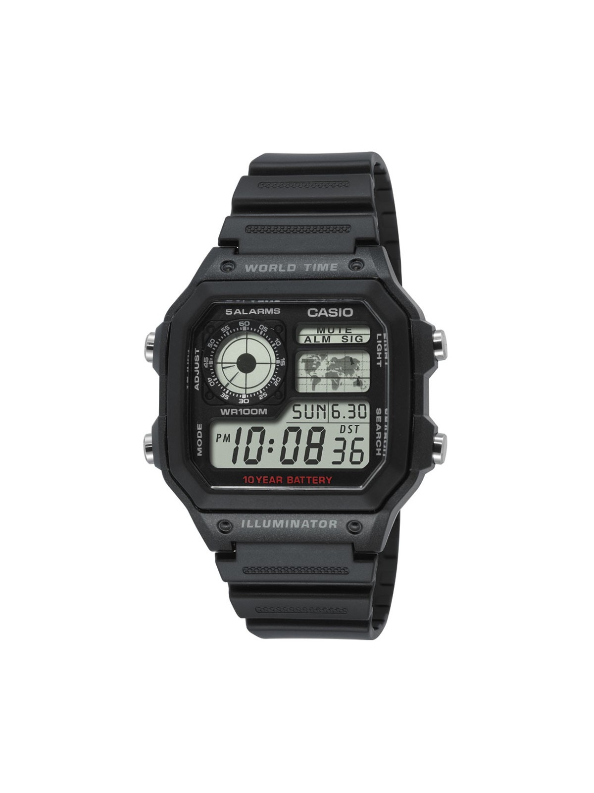 CASIO SPORT WORLD TIME ILLUMINATOR - Orologio Uomo