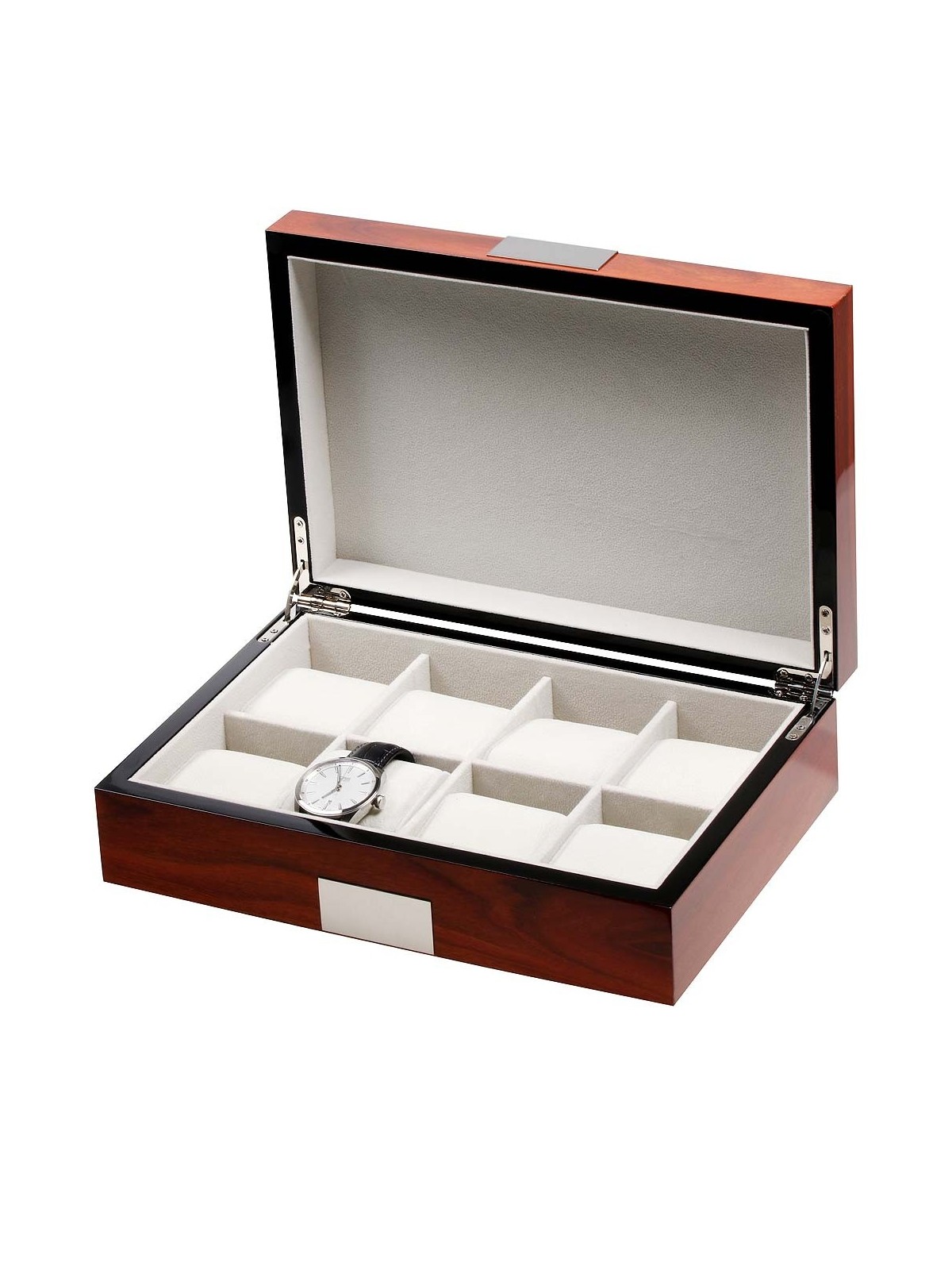 scatola orologio Rothenschild Watch Box RS-2022-8RO for 8 Watches Rosewood