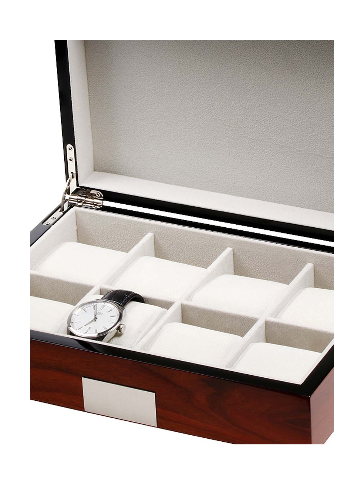 scatola orologio Rothenschild Watch Box RS-2022-8RO for 8 Watches Rosewood
