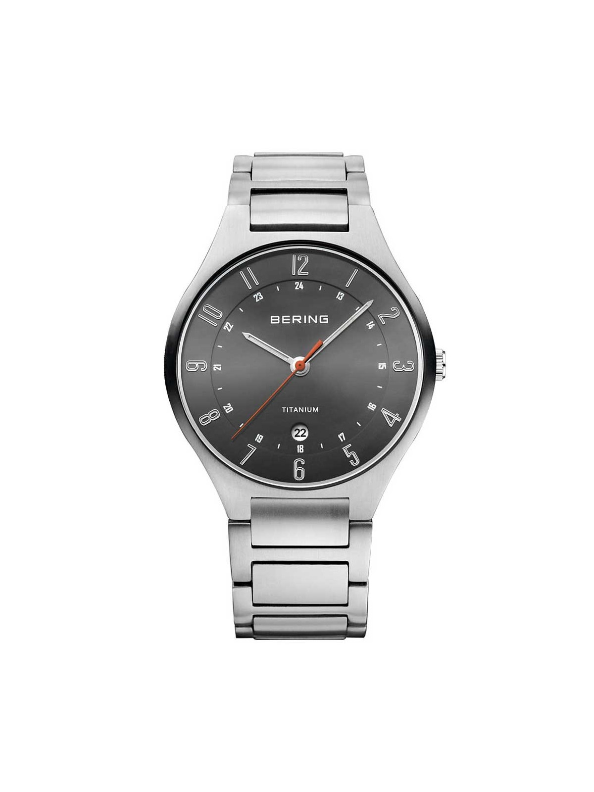 orologio uomo Bering 11739-772 Titanium Men's 39mm 5 ATM