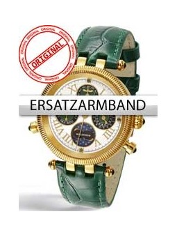 Perigaum Replacement Strap in Green for Millennium Ladies P-0606-GGR Gold Clasp