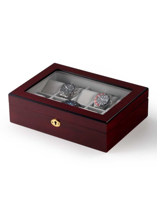 scatola orologio Rothenschild Watch Box RS-1087-10C for 10 Watches Cherry