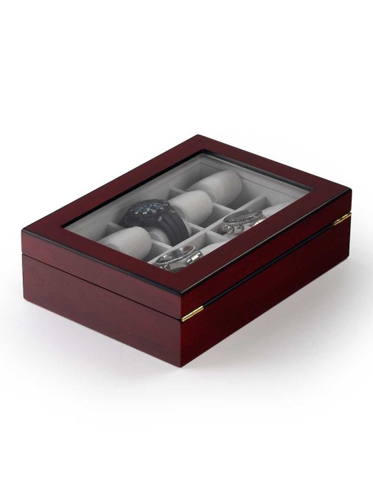 scatola orologio Rothenschild Watch Box RS-1087-10C for 10 Watches Cherry