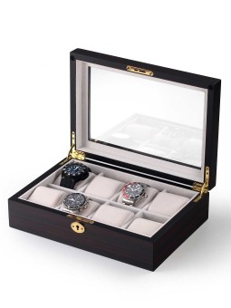 scatola orologio Rothenschild Watch Box RS-2105-8E for 8 Watches Ebony