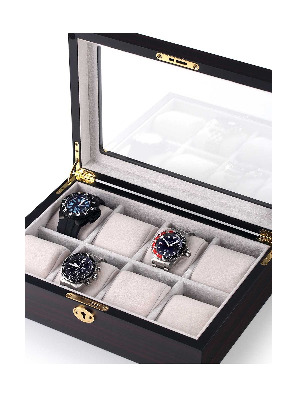 scatola orologio Rothenschild Watch Box RS-2105-8E for 8 Watches Ebony