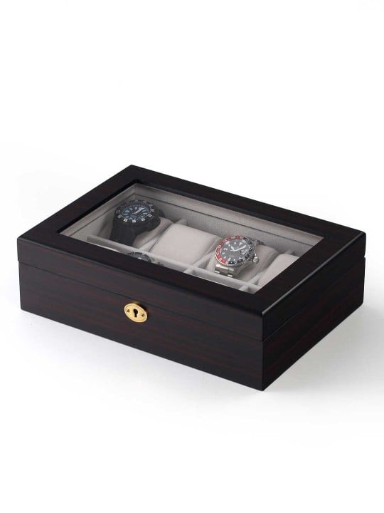 scatola orologio Rothenschild Watch Box RS-2105-8E for 8 Watches Ebony