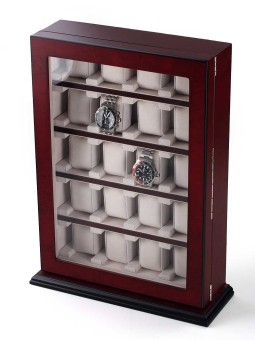 scatola orologio Rothenschild Watch Showcase RS-1100-20BU for 20 Watches Bubinga