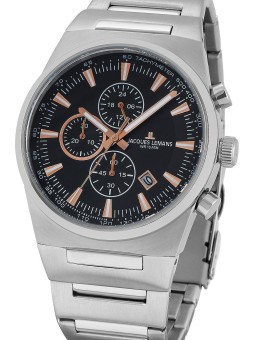 orologio uomo Jacques Lemans 1-1734A Manchester Chronograph Men's 43mm 10 ATM