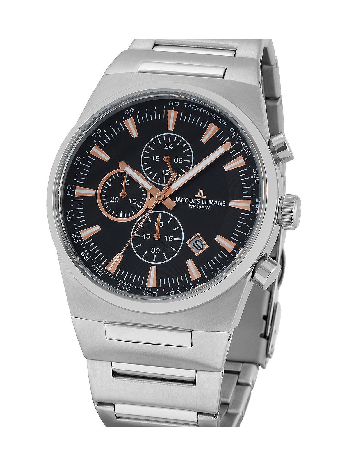 orologio uomo Jacques Lemans 1-1734A Manchester Chronograph Men's 43mm 10 ATM