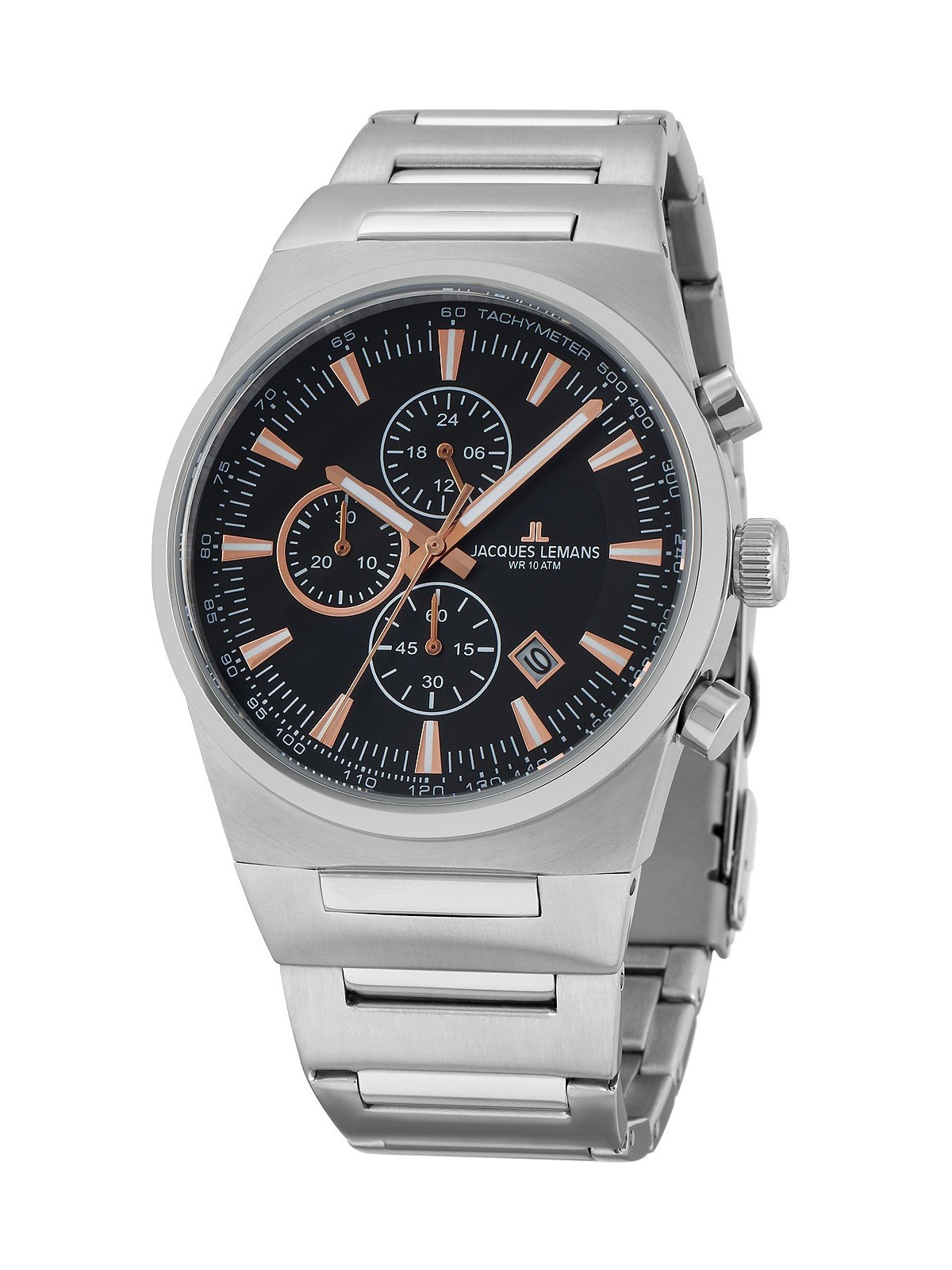 orologio uomo Jacques Lemans 1-1734A Manchester Chronograph Men's 43mm 10 ATM