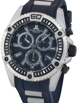 orologio uomo Jacques Lemans 1-1805B Liverpool Men's Chronograph 46mm 20 ATM