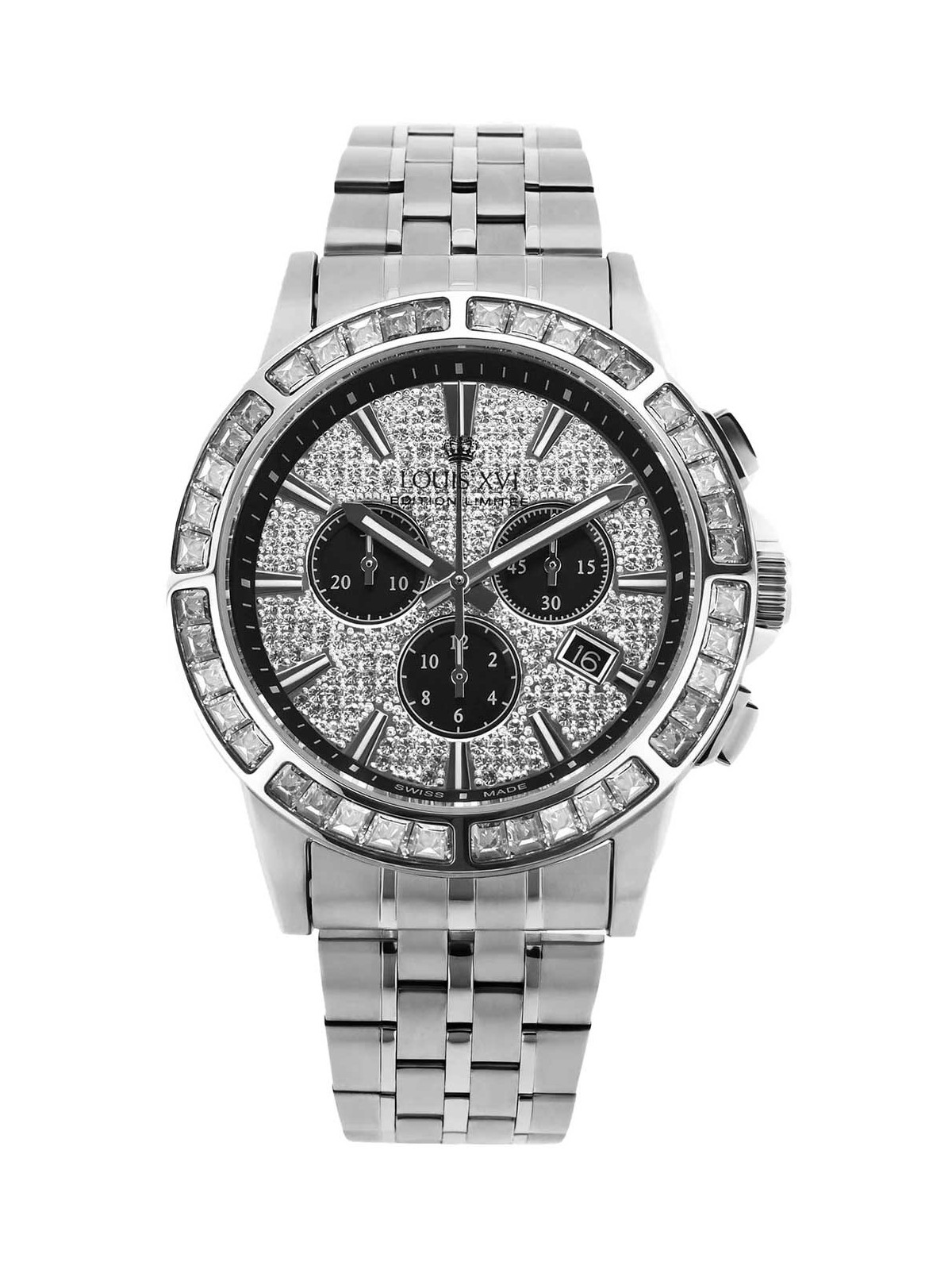 orologio uomo Louis XVI LXVI1131 Mens Watch Majesté Iced Out Baguette 43mm 5ATM