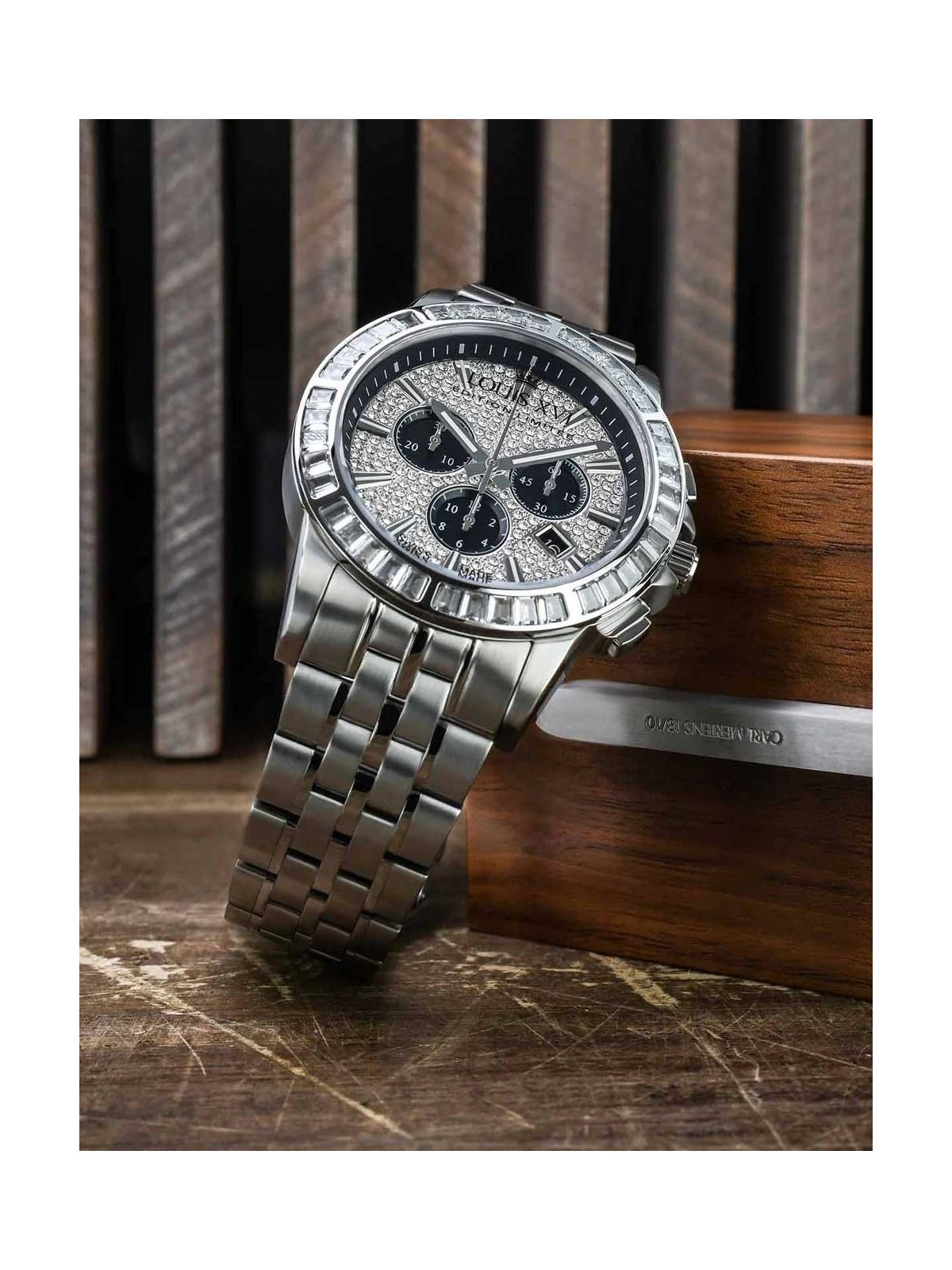 orologio uomo Louis XVI LXVI1131 Mens Watch Majesté Iced Out Baguette 43mm 5ATM