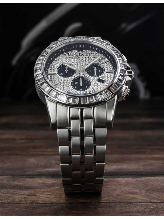 orologio uomo Louis XVI LXVI1131 Mens Watch Majesté Iced Out Baguette 43mm 5ATM
