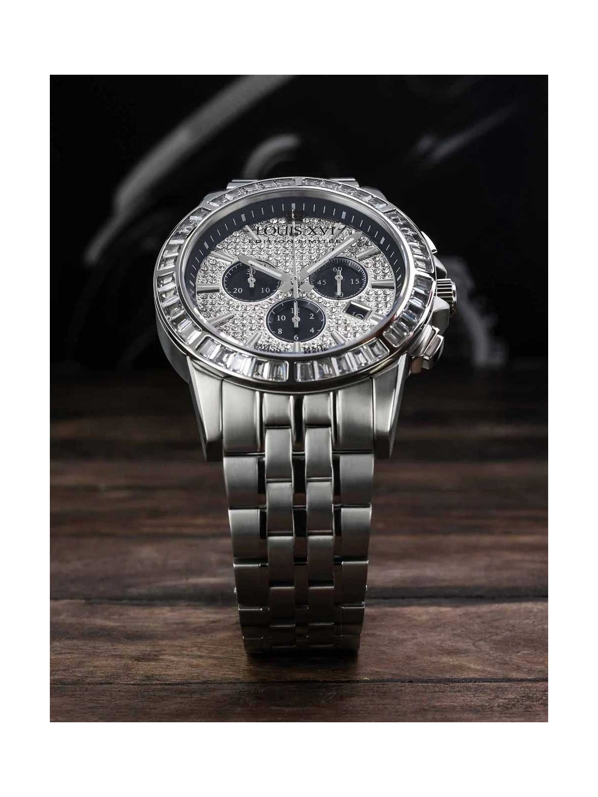 orologio uomo Louis XVI LXVI1131 Mens Watch Majesté Iced Out Baguette 43mm 5ATM