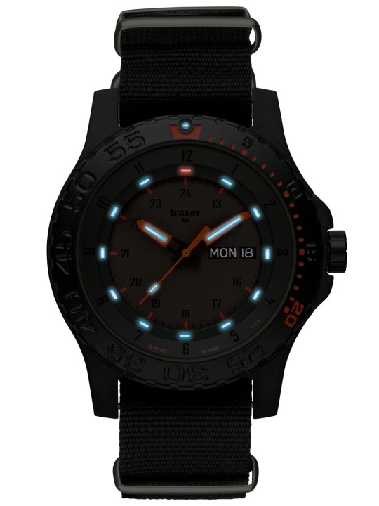 orologio uomo Traser H3 104147 P66 Red Combat 45mm 20 ATM
