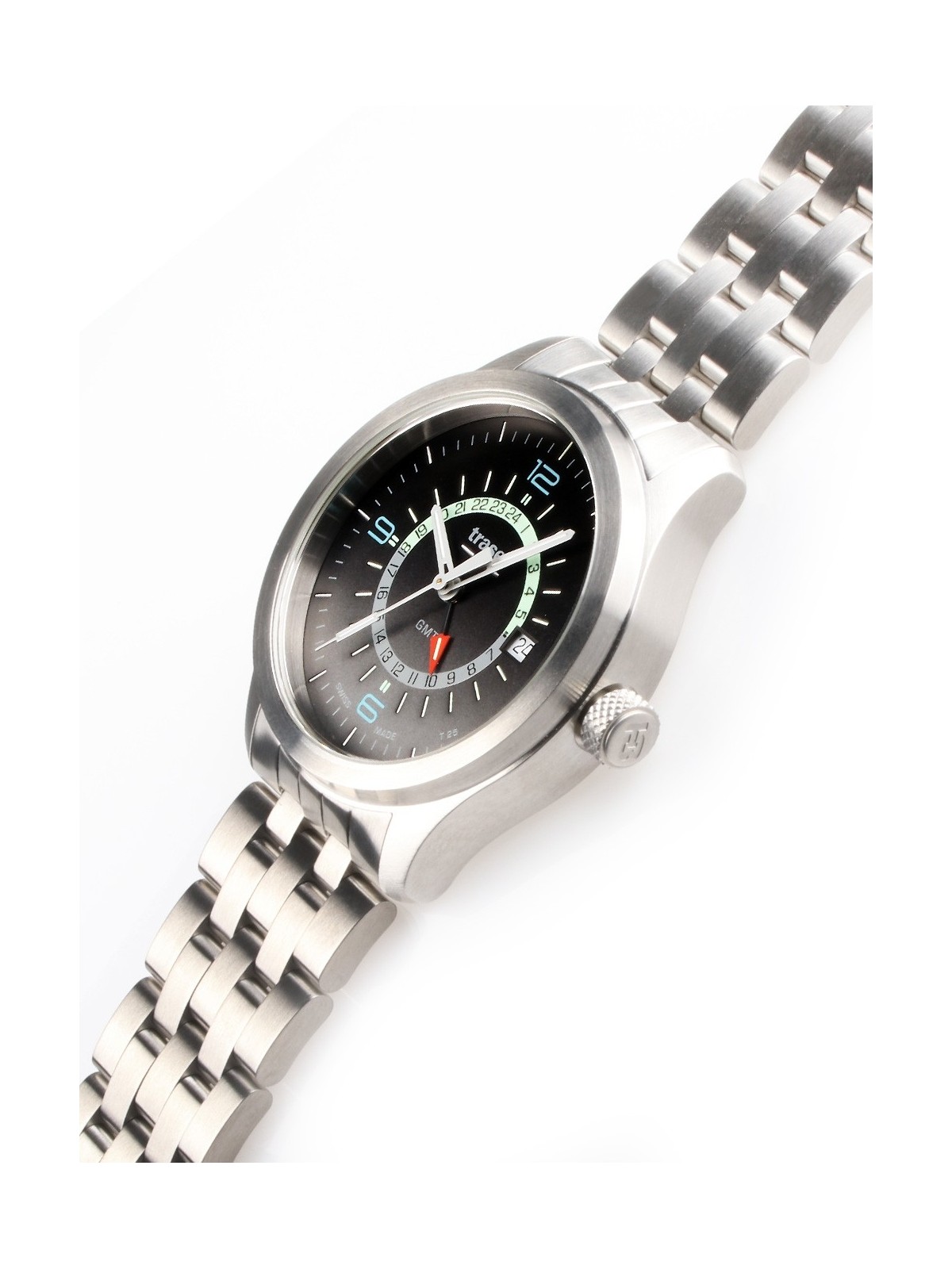 orologio uomo Traser H3 107232 P59 Aurora GMT 42mm 10 ATM