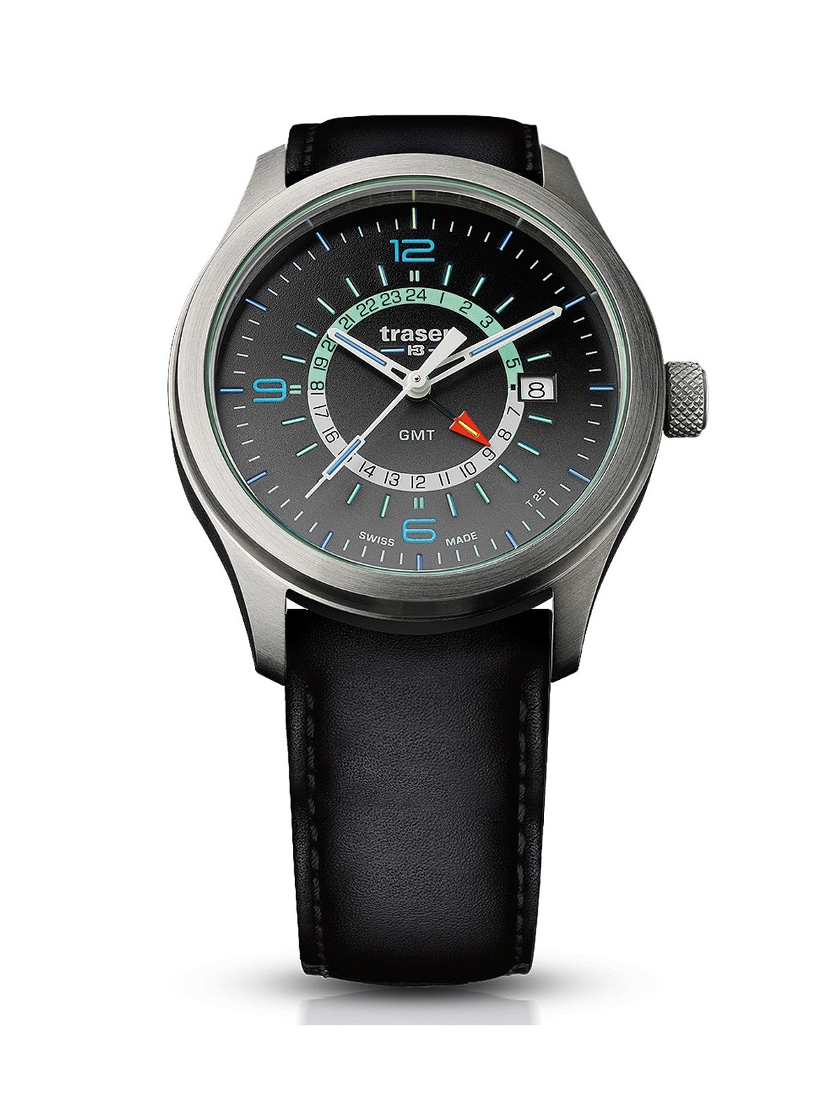 orologio uomo Traser H3 107231 P59 Aurora GMT 42mm 10 ATM