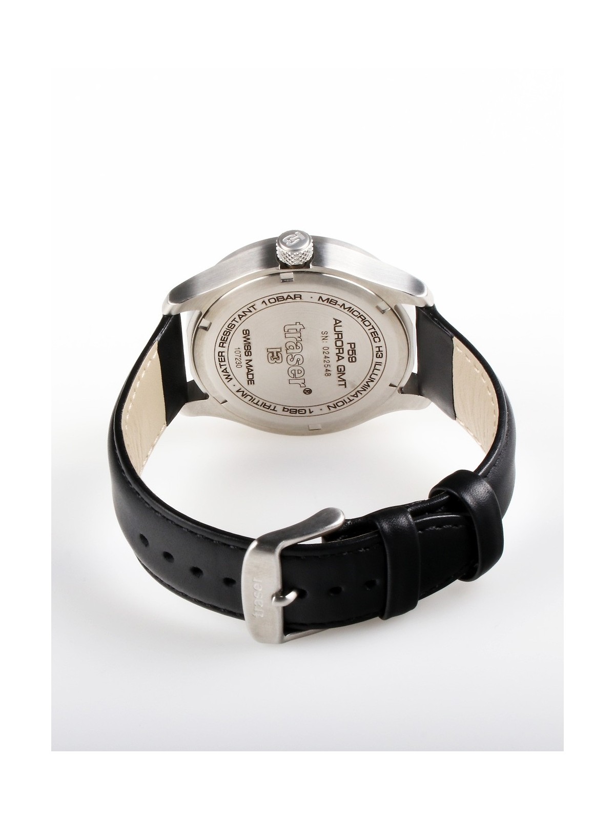 orologio uomo Traser H3 107231 P59 Aurora GMT 42mm 10 ATM