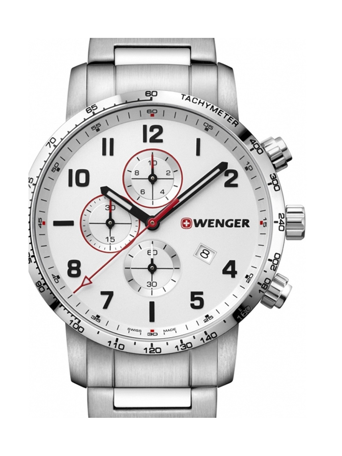 orologio uomo Wenger 01.1543.110 Attitude Chonograph 44mm 10 ATM