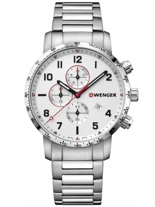 orologio uomo Wenger 01.1543.110 Attitude Chonograph 44mm 10 ATM