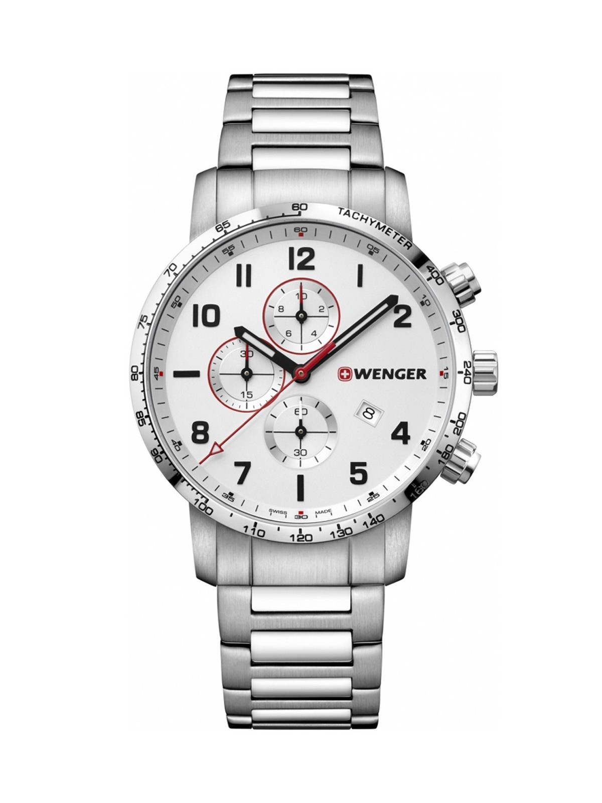 orologio uomo Wenger 01.1543.110 Attitude Chonograph 44mm 10 ATM