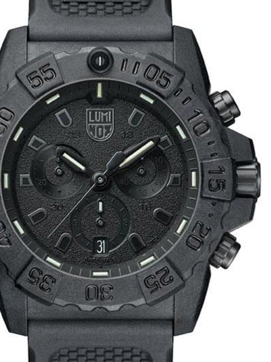 orologio uomo Luminox XS.3581.BO Navy Seal Chronograph 45mm 20 ATM