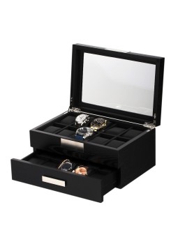 scatola orologio Rothenschild Watch Box RS-2350-20BL for 20 Watches Black